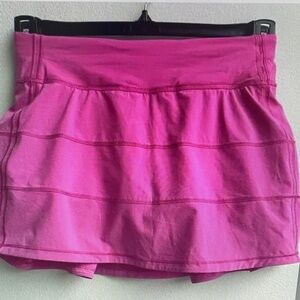 H&M Bright Pink Tiered Mini Skort